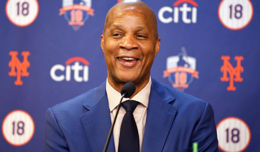 New York Mets former outfielder Darryl Strawberry speaks before number retirement ceremony, June 1, 2024, in New York. (AP Photo/Noah K. Murray) **FILE**
