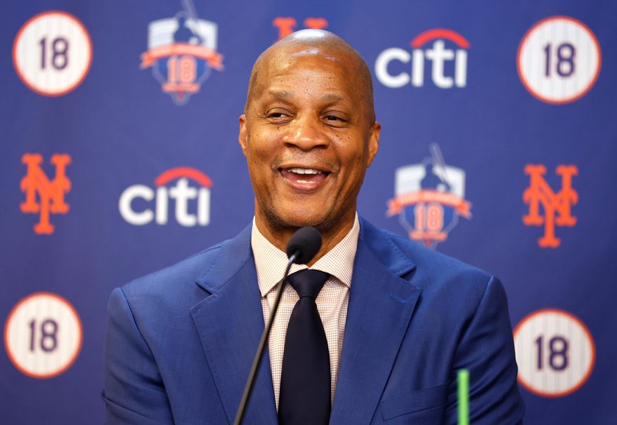 New York Mets former outfielder Darryl Strawberry speaks before number retirement ceremony, June 1, 2024, in New York. (AP Photo/Noah K. Murray) **FILE**