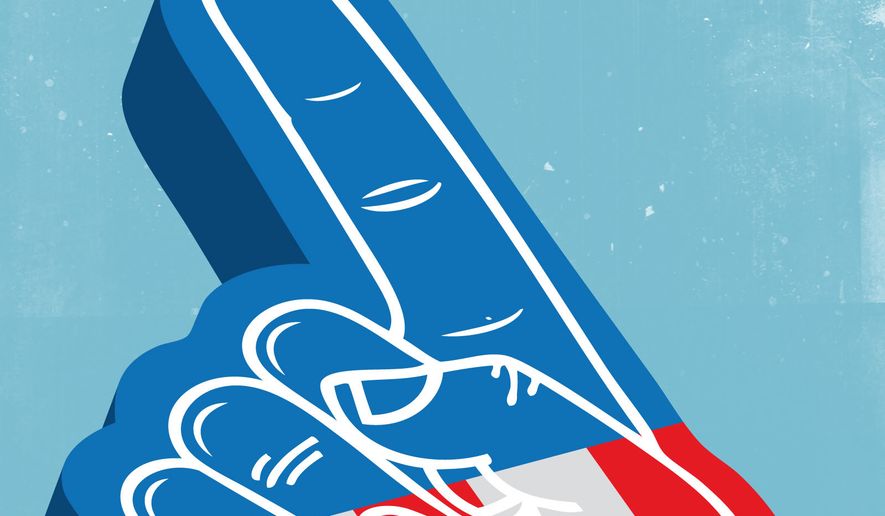 Optimism in the United States of America illustration by Linas Garsys / The Washington Times