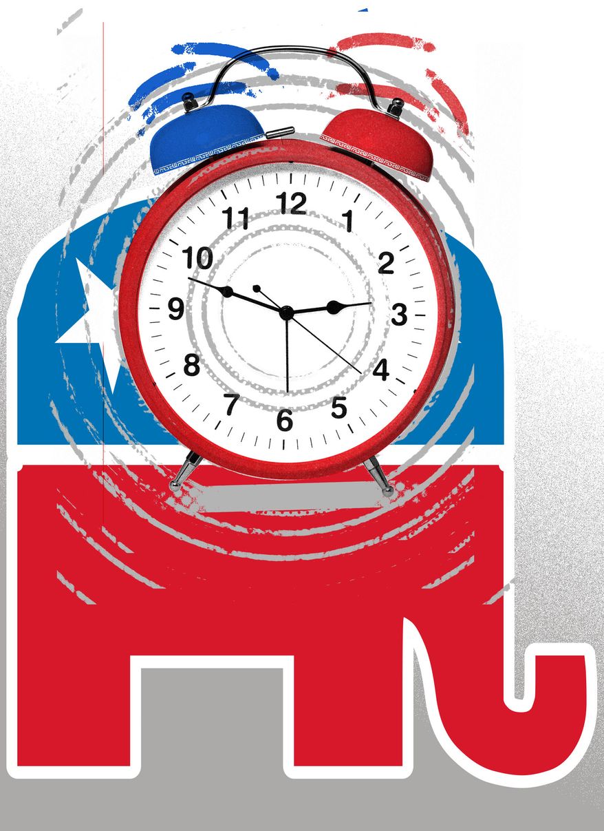 Elections wake-up call for Republicans (GOP) illustration by Linas Garsys / The Washington Times