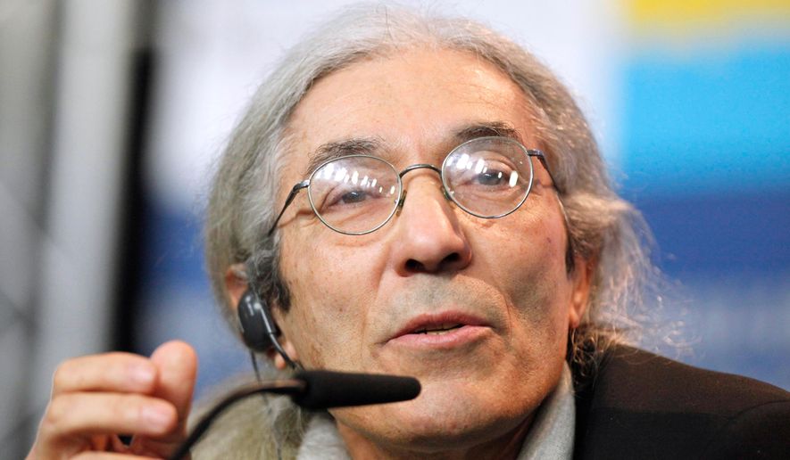 Boualem Sansal speaks during the 62 edition of International Film Festival Berlinale, in Berlin Thursday, Feb. 9, 2012. (AP Photo/Markus Schreiber, File)