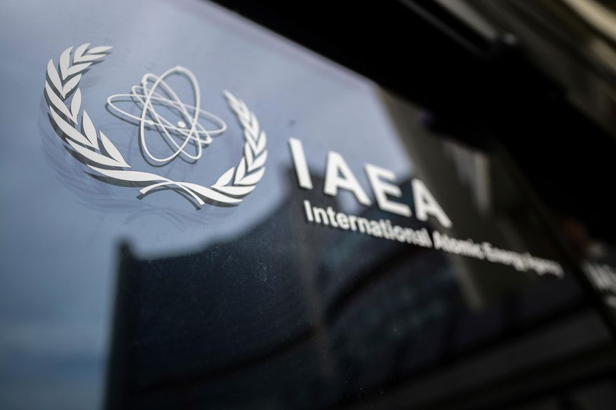 The International Atomic Energy Agency (IAEA) in Vienna, Austria, Monday, June 23, 2025. (AP Photo/Michael Gruber, File)