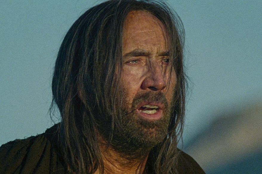 This image released by Magnolia Pictures shows Nicolas Cage in a scene from "The Carpenter's Son." (Magnolia Pictures via AP)