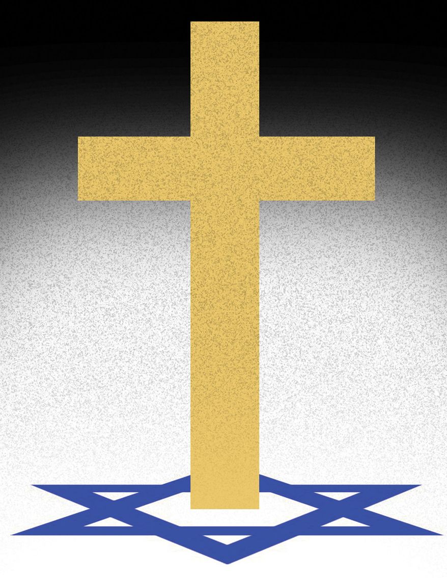 Christian Zionism illustration by Alexander Hunter/The Washington Times