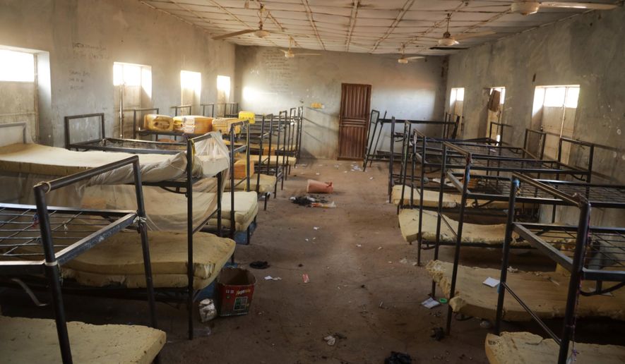The dormitories where gunmen kidnapped school children is seen in Kebbi, Nigeria, Monday, Nov. 17, 2025. (AP Photo/Deeni Jibo)