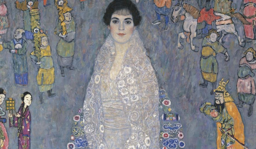 This image provided by Sotheby's shows Gustav Klimt's "Bildnis Elisabeth Lederer" (Portrait of Elisabeth Lederer), which sold for $236.4 million at auction Tuesday, Nov. 18, 2025, in New York. (Sotheby's via AP)