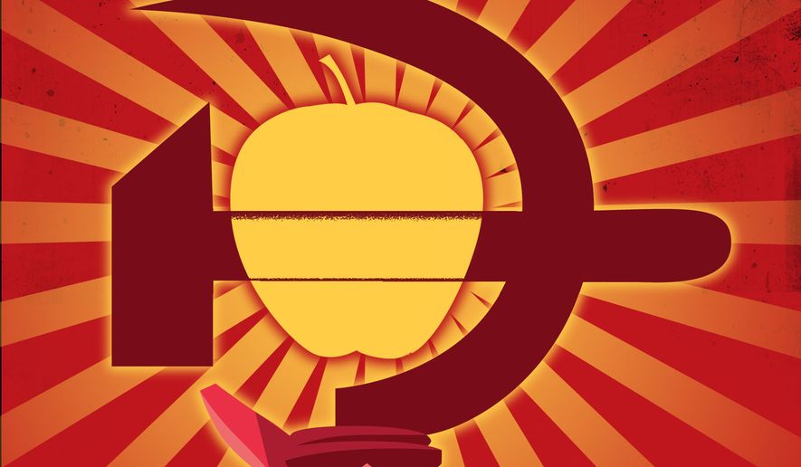 Socialism in New York City illustration by Linas Garsys / The Washington Times