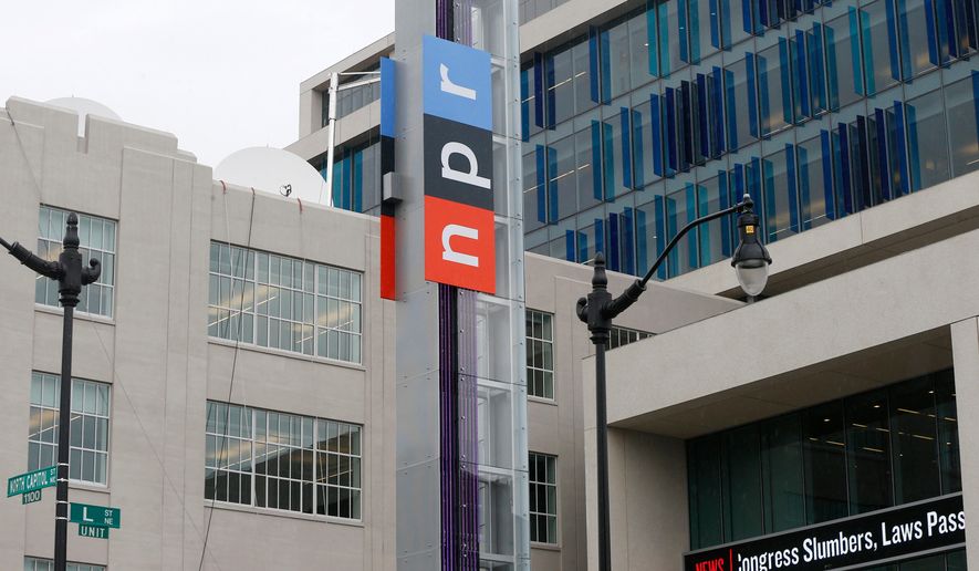 National Public Radio (NPR) on North Capitol Street in Washington, April 15, 2013. (AP Photo/Charles Dharapak, File)