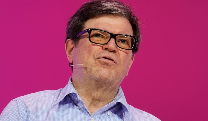 Yann LeCun, Meta's chief AI scientist, speaks at the Vivatech show in Paris, France, Wednesday, June 14, 2023. (AP Photo/Thibault Camus, File)