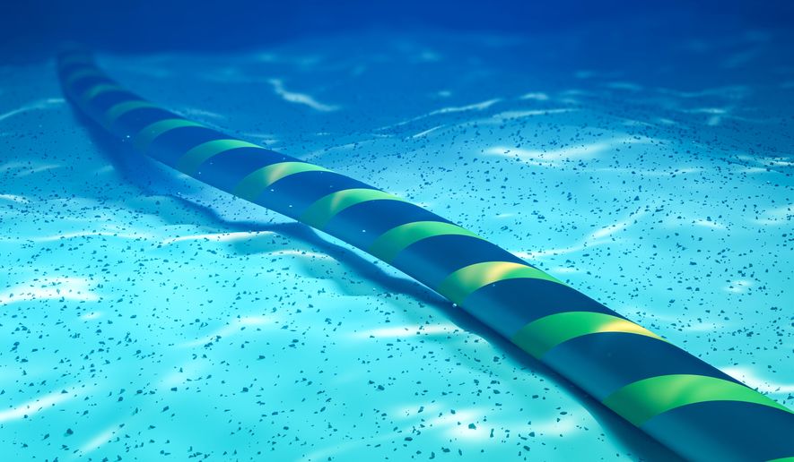 Underwater internet communication cable on the seabed. File photo credit: KateStudio via Shutterstock.