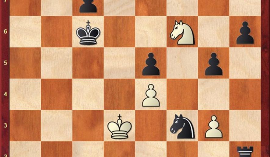 Wei-Esipenko after 51...Ra2xh2.