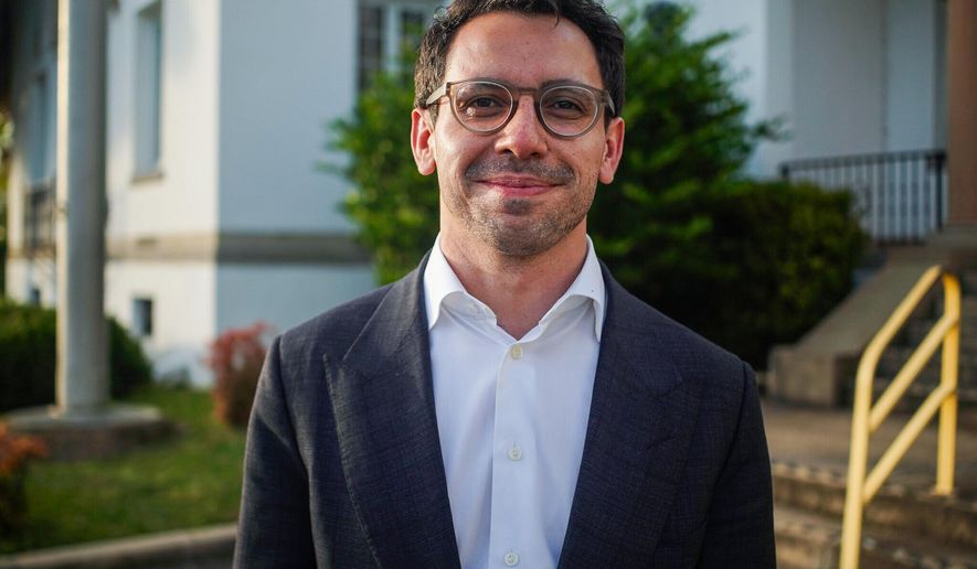 In this undated photo released by the James Fishback 2026 Campaign, James Fishback, an investor who formally announced on Nov. 24, 2025 that he's running for Florida governor as a Republican, poses for a portrait. (James Fishback 2026 Campaign via AP)