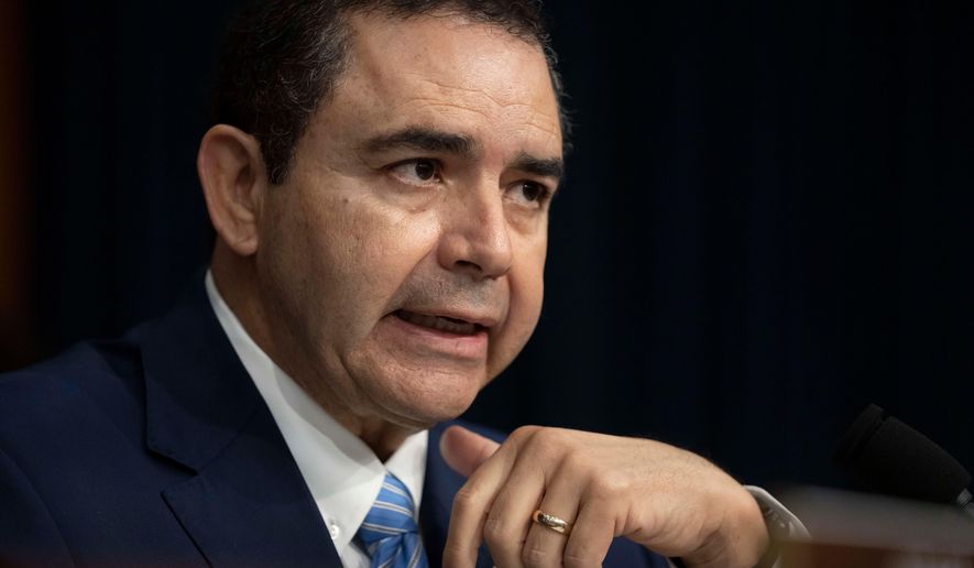 Rep. Henry Cuellar, D-Texas, speaks during a hearing of the Homeland Security Subcommittee of the House Committee on Appropriations on Capitol Hill in Washington on April 10, 2024. (AP Photo/Mark Schiefelbein) **FILE**
