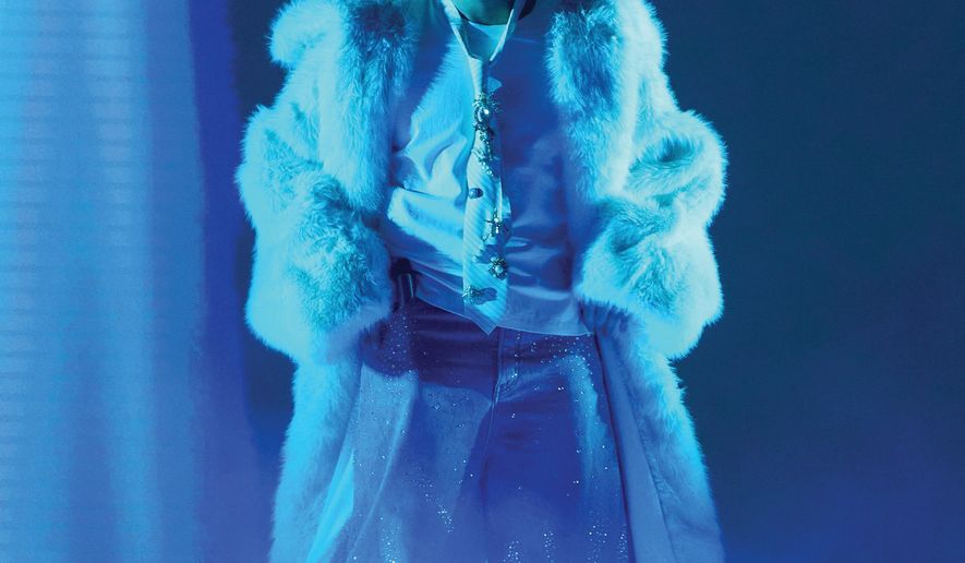 Bad Bunny performs during the iHeartRadio Music Awards in Los Angeles on March 17, 2025. (AP Photo/Chris Pizzello)