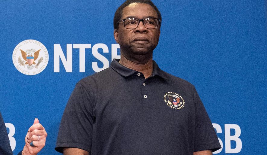 National Transportation Safety Board member Alvin Brown participates in a news conference, March 27, 2024, in Linthicum Heights, Md. (AP Photo/Alex Brandon, File)