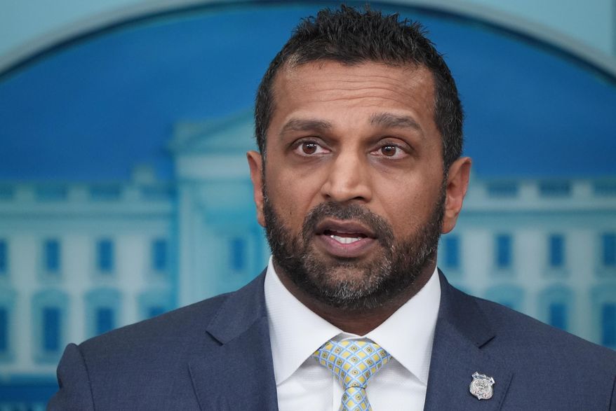 FBI Director Kash Patel White House speaks during a press briefing at the White House, Wednesday, Nov. 12, 2025, in Washington. (AP Photo/Jacquelyn Martin)