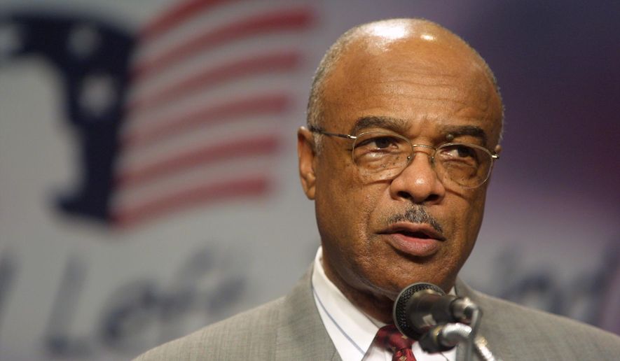 U.S. Secretary of Education Rod Paige speaks to reporters at the Education Department in Washington. (AP Photo/Terry Ashe, File)