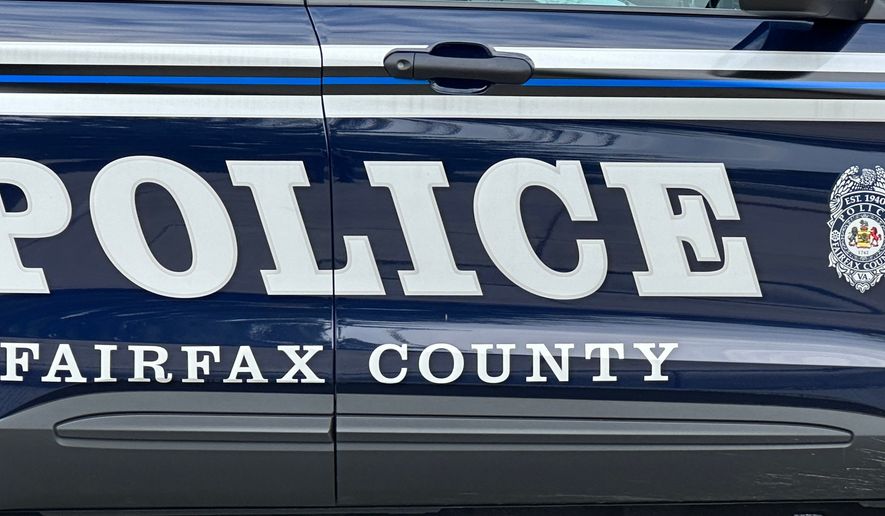Fairfax County Police department sign decal on vehicle. File photo credit: DCStockPhotography via Shutterstock.