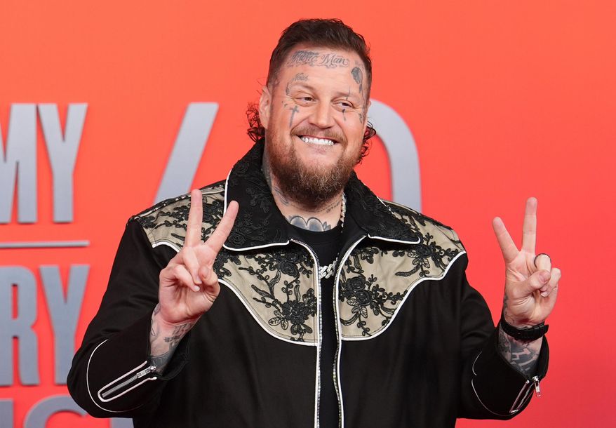 Jelly Roll arrives at the 60th annual Academy of Country Music Awards in Frisco, Texas, on May 8, 2025. (AP Photo/LM Otero, File)