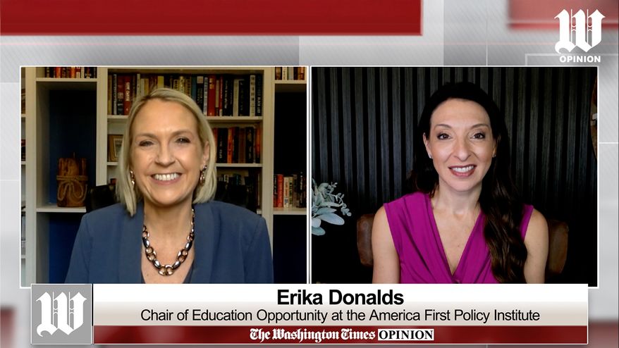 Washington Times Commentary Editor Kelly Sadler is joined by the America First Policy Institute Chair of Education Opportunity Erika Donalds to discuss dismantling the Department of Education, promoting school choice so that parents can make the best decisions for their own children, and more.
