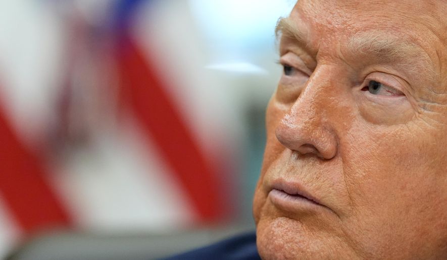 President Donald Trump speaks during a signing ceremony in the Oval Office of the White House, Thursday, Dec. 11, 2025, in Washington. (AP Photo/Alex Brandon)