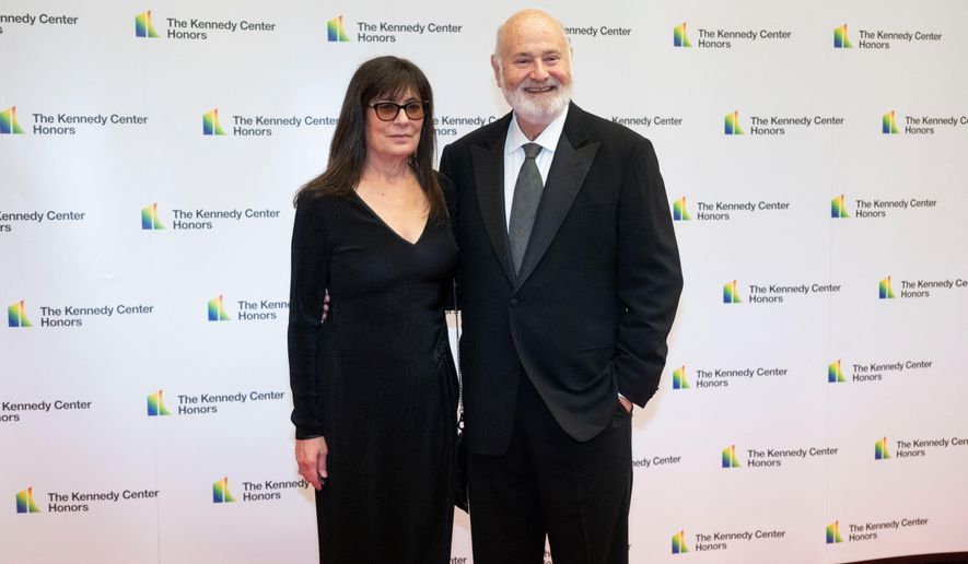 Rob Reiner and Michele Reiner arrive on the red carpet at the State Department for the Kennedy Center Honors gala dinner in Washington on Dec. 2, 2023. (AP Photo/Kevin Wolf) **FILE**