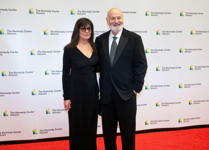 Rob Reiner and Michele Reiner arrive on the red carpet at the State Department for the Kennedy Center Honors gala dinner in Washington on Dec. 2, 2023. (AP Photo/Kevin Wolf) **FILE**