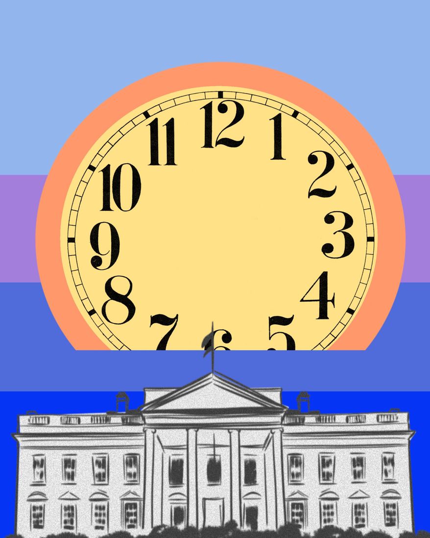 White House tradition and U.S. president's long history of hopeful messages at New Year's celebrations illustration by Linas Garsys / The Washington Times