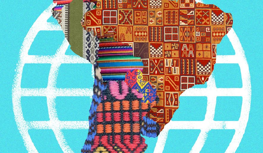 The United States of America's Latin America foreign policy illustration by Linas Garsys / The Washington Times