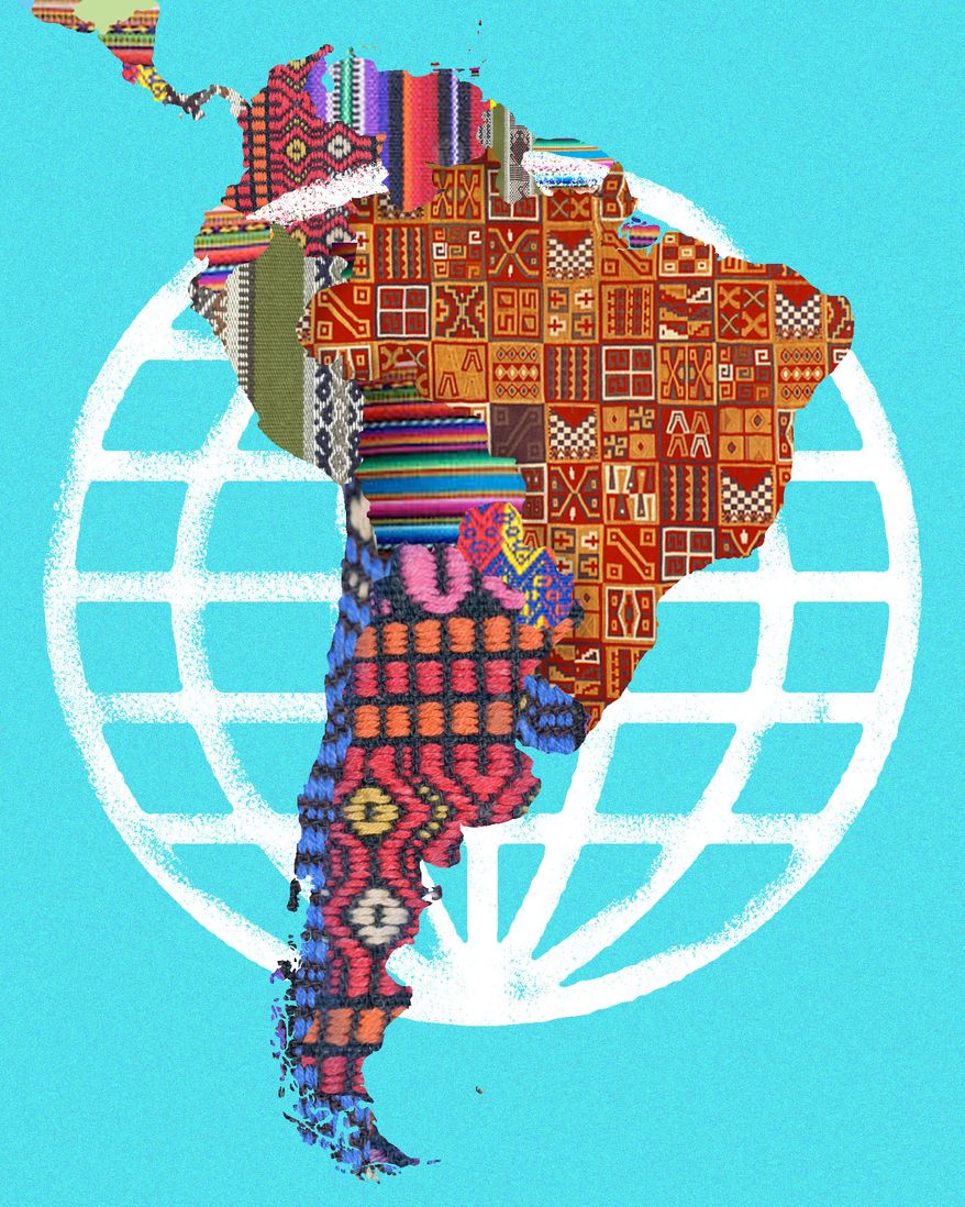 The United States of America's Latin America foreign policy illustration by Linas Garsys / The Washington Times