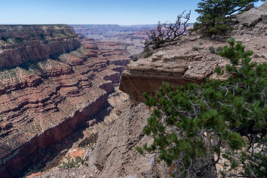 The South Rim of Grand Canyon National Park is seen in Grand Canyon Village, Ariz., Aug. 8, 2023. (AP Photo/Alex Brandon, File)