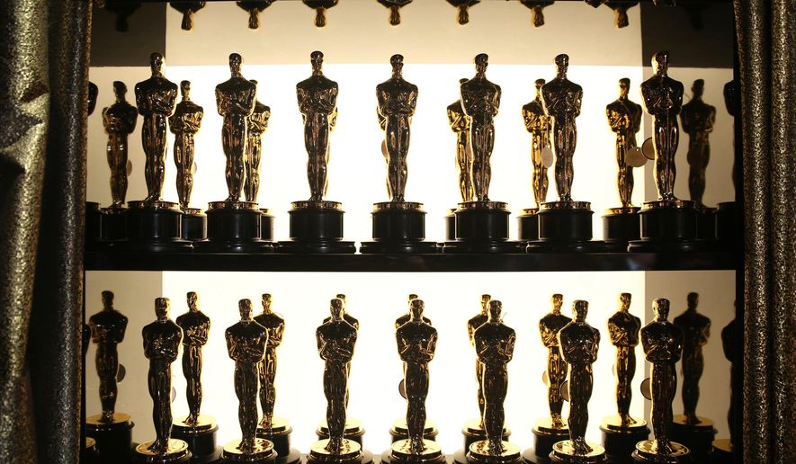 Oscar statuettes appear backstage at the Oscars at the Dolby Theatre in Los Angeles on Feb. 28, 2016. (Photo by Matt Sayles/Invision/AP, File)