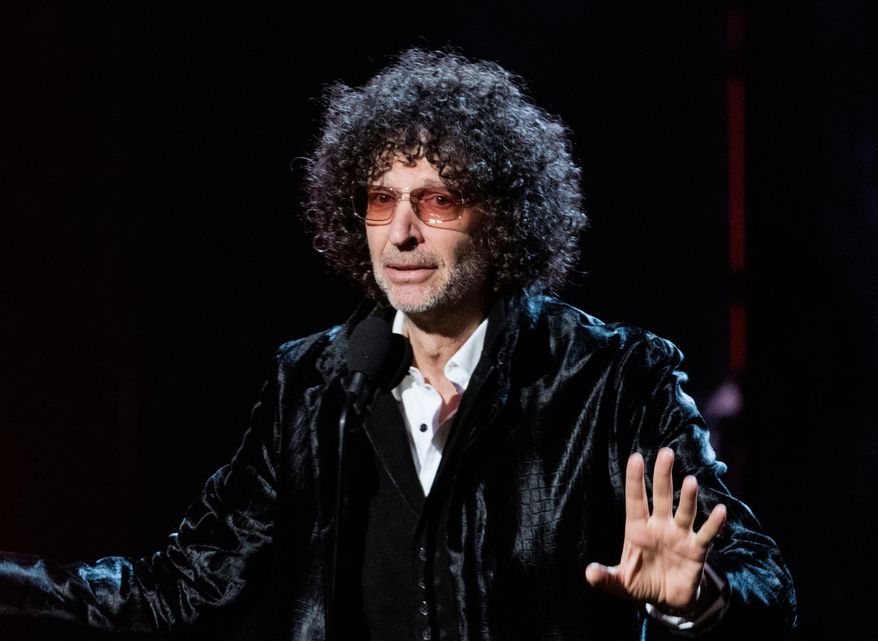 Howard Stern speaks at the 2018 Rock and Roll Hall of Fame Induction Ceremony in Cleveland, April 14, 2018. T (Photo by Michael Zorn/Invision/AP, File)