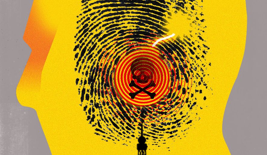 Liberal media concealing terrorist identities illustration by Linas Garsys / The Washington Times