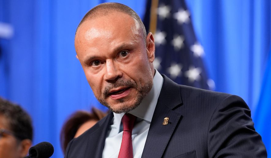 Dan Bongino, FBI deputy director, speaks during a news conference at the Department of Justice, Thursday, Dec. 4, 2025, in Washington. (AP Photo/Alex Brandon)