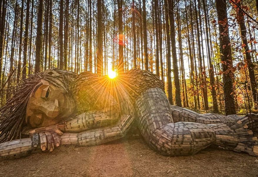These giant trolls are tucked away in the woods around the world, inspiring travel and community with a touch of magic. Photo credit: Andrea Updyke.
