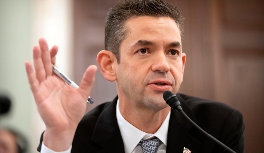Jared Isaacman, President Donald Trump's pick to be NASA Administrator, speaks during a hearing of the Senate Commerce, Science, and Transportation on Capitol Hill, Wednesday, Dec. 3, 2025, in Washington. (AP Photo/Mark Schiefelbein)