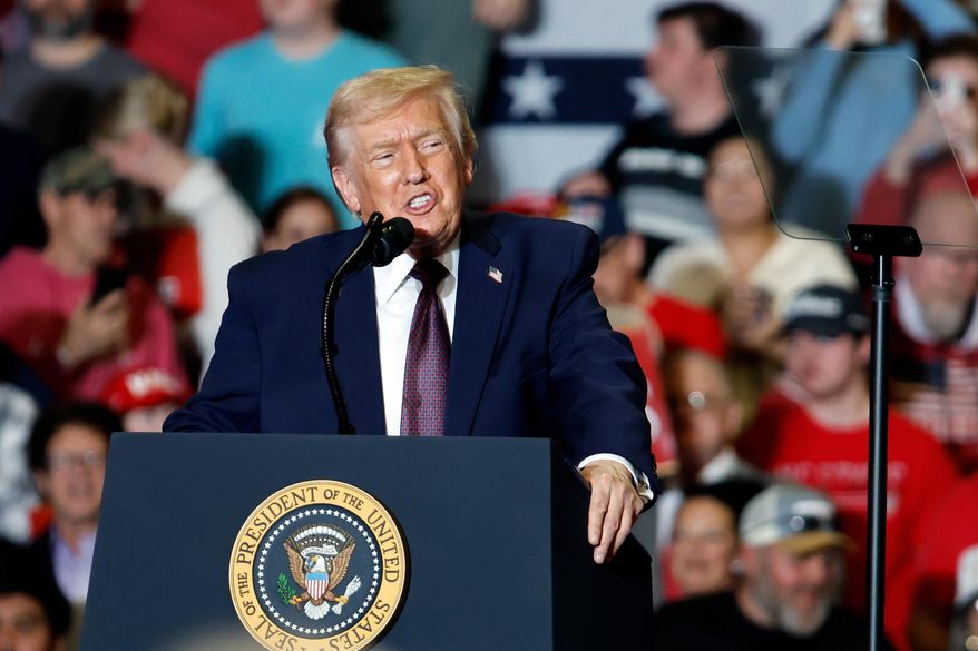 President Donald Trump delivers remarks at the Rocky Mount Events Center in Rocky Mount, N.C., Friday, Dec. 19, 2025. (AP Photo/Karl B DeBlaker)