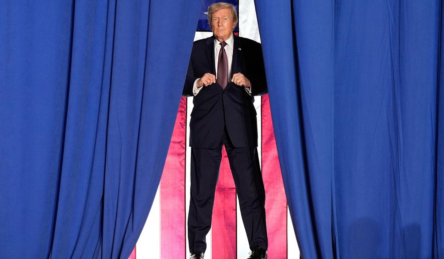 FILE - President Donald Trump arrives to speak at a campaign event, Friday, Dec.19, 2025, in Rocky Mount, N.C. (AP Photo/Alex Brandon, File)