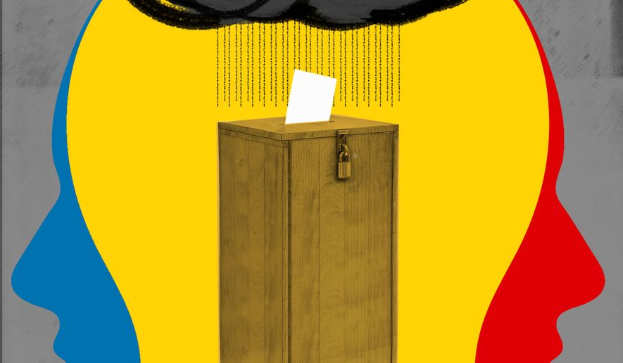 Republicans and Democrats midterm anxiety illustration by Linas Garsys / The Washington Times