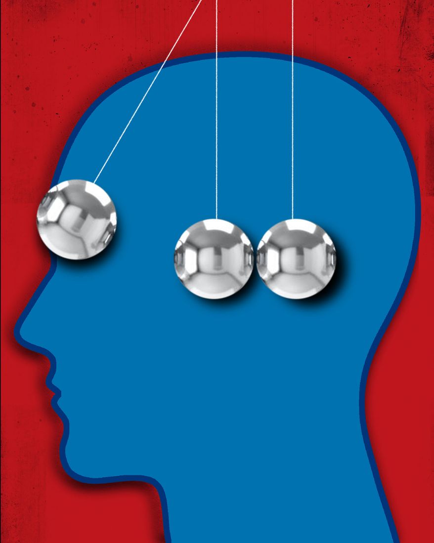 Chance versus human choice illustration by Linas Garsys / The Washington Times