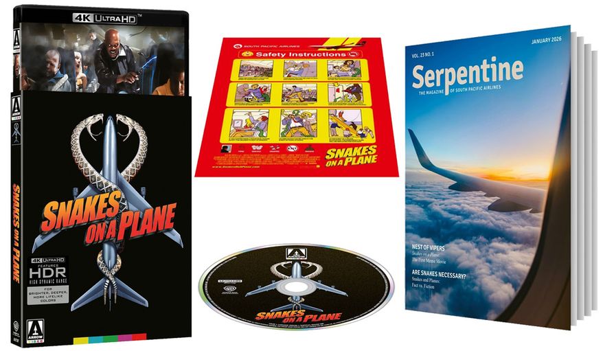 "Snakes on a Plane: Limited Edition," now available in the 4K disc format from Arrow Video.