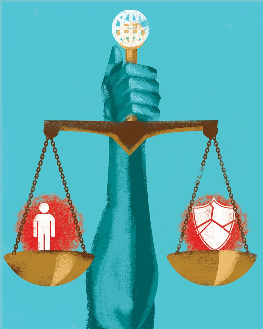 Public safety and governments protecting its citizens around the world illustration by Linas Garsys / The Washington Times