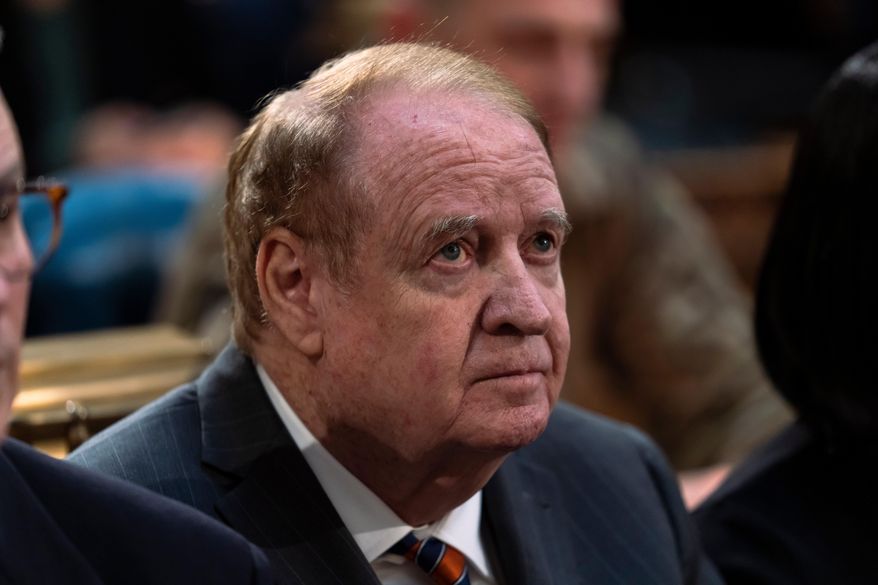 FILE - New Jersey State Sen. and former Democratic Gov. Richard Codey is seen before New Jersey Gov. Phil Murphy delivers his State of the State address to a joint session of the Legislature at the statehouse, in Trenton, N.J., Tuesday, Jan. 10, 2023. (AP Photo/Matt Rourke, File)