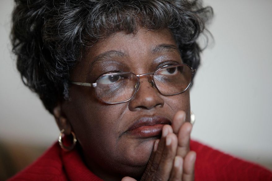 Claudette Colvin sits for a portrait, Feb. 5, 2009 in New York. (AP Photo/Julie Jacobson, File)
