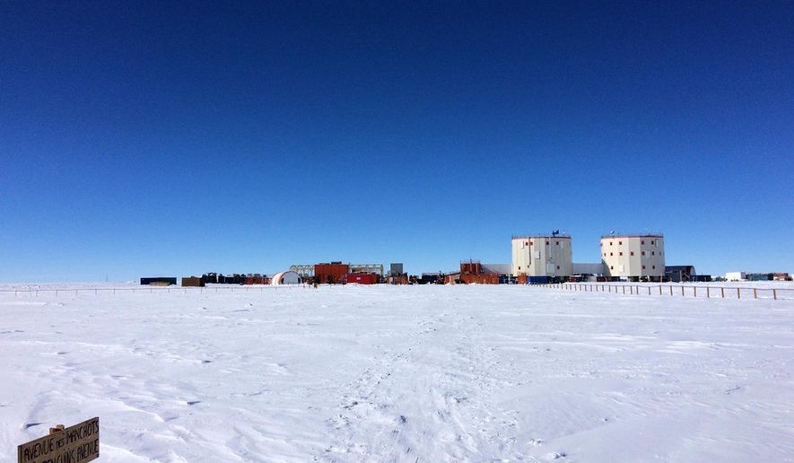 This undated image released on Wednesday, Jan. 14, 2026 by the Ice Memory Foundation, shows the Concordia Station, where the Ice Memory Sanctuary is being built in Antarctica for ice cores from the Alps carrying the memory of Earth's current atmosphere, which are preserved at a temperature close to -52°C/-61°F for future generations of scientists to study. (ENEA PNRA via AP)
