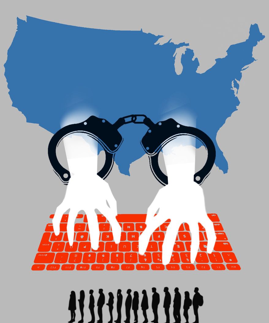 Welfare fraud illustration by Linas Garsys / The Washington Times
