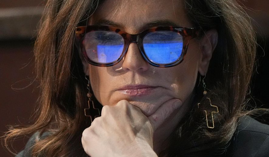Rep. Nancy Mace, R-S.C., listens during a House Committee on Oversight and Government Reform markup business meeting about finding former President Bill Clinton and former Secretary of State Hillary Rodham Clinton in contempt of Congress, Wednesday, Jan. 21, 2026, on Capitol Hill in Washington. (AP Photo/Jacquelyn Martin) ** FILE **