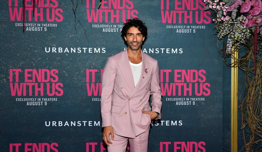 FILE - Justin Baldoni attends the world premiere of "It Ends with Us" at AMC Lincoln Square on Tuesday, Aug. 6, 2024, in New York. (Photo by Evan Agostini/Invision/AP, File)