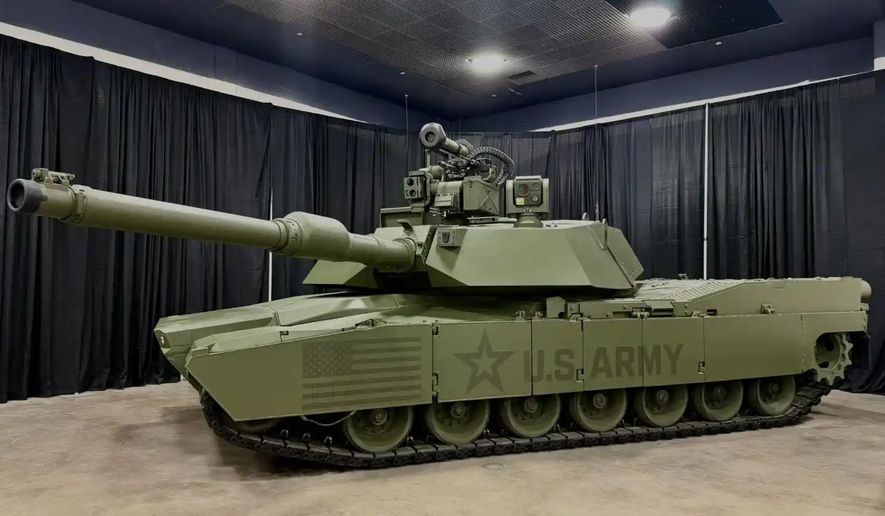 The U.S. Army showed off an updated M1E3 Abrams battle tank at the Detroit Auto Show this week, turning heads with a sleek new prototype that combines Motor City muscle with Formula 1 performance. (Credit: U.S. Army)